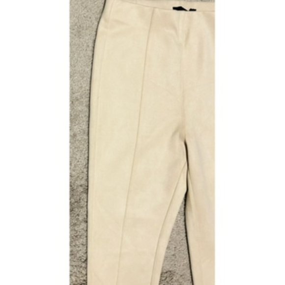 Forever 21 Faux Suede High-Waisted Ankle Pants - Picture 2 of 7